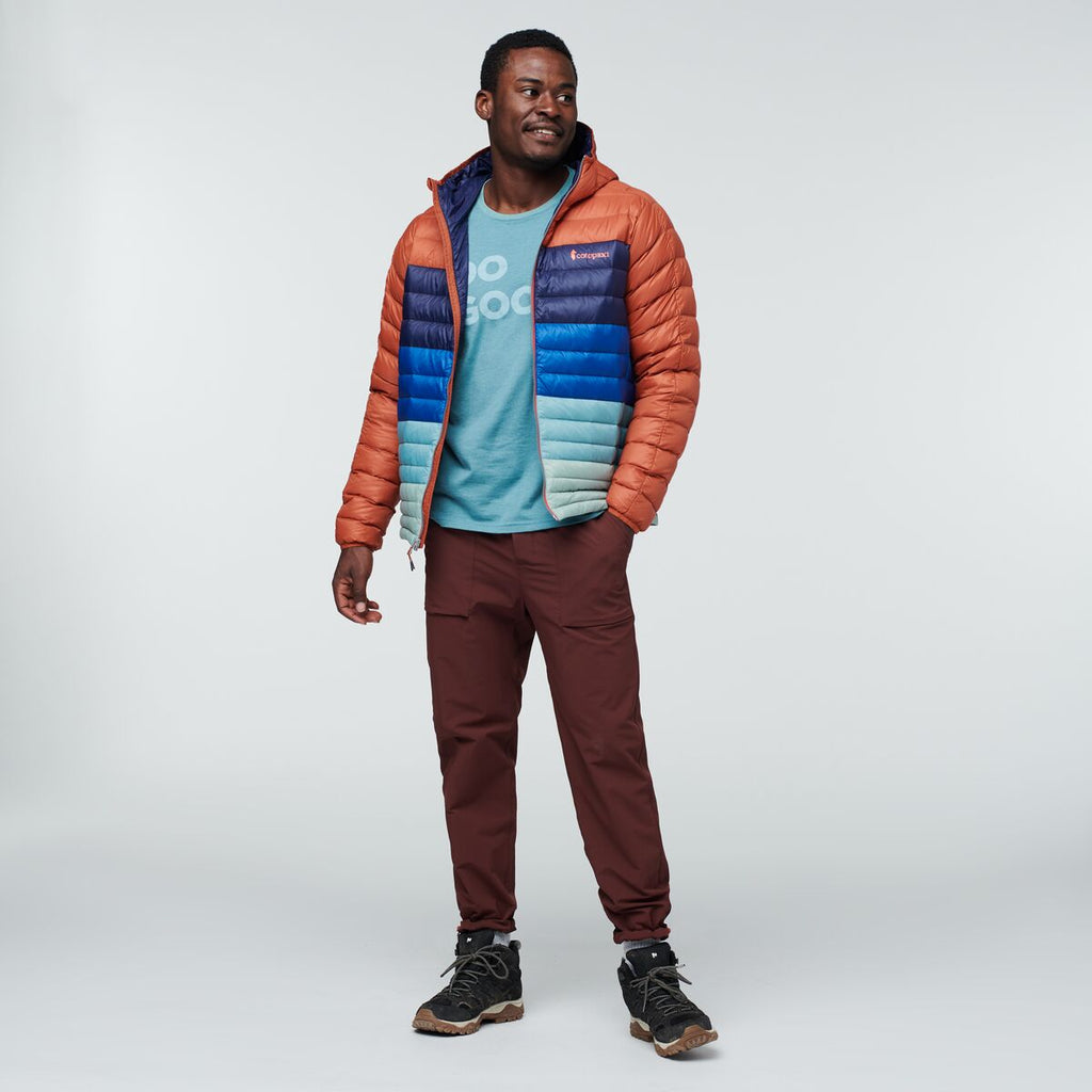 Fuego Down Hooded Jacket Colorblock Men's cotopaxi.co.nz