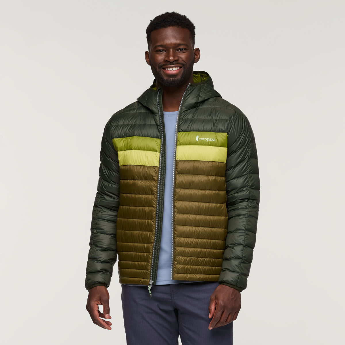 Fuego Hooded Down Jacket - Men's, Woods/Live Oak
