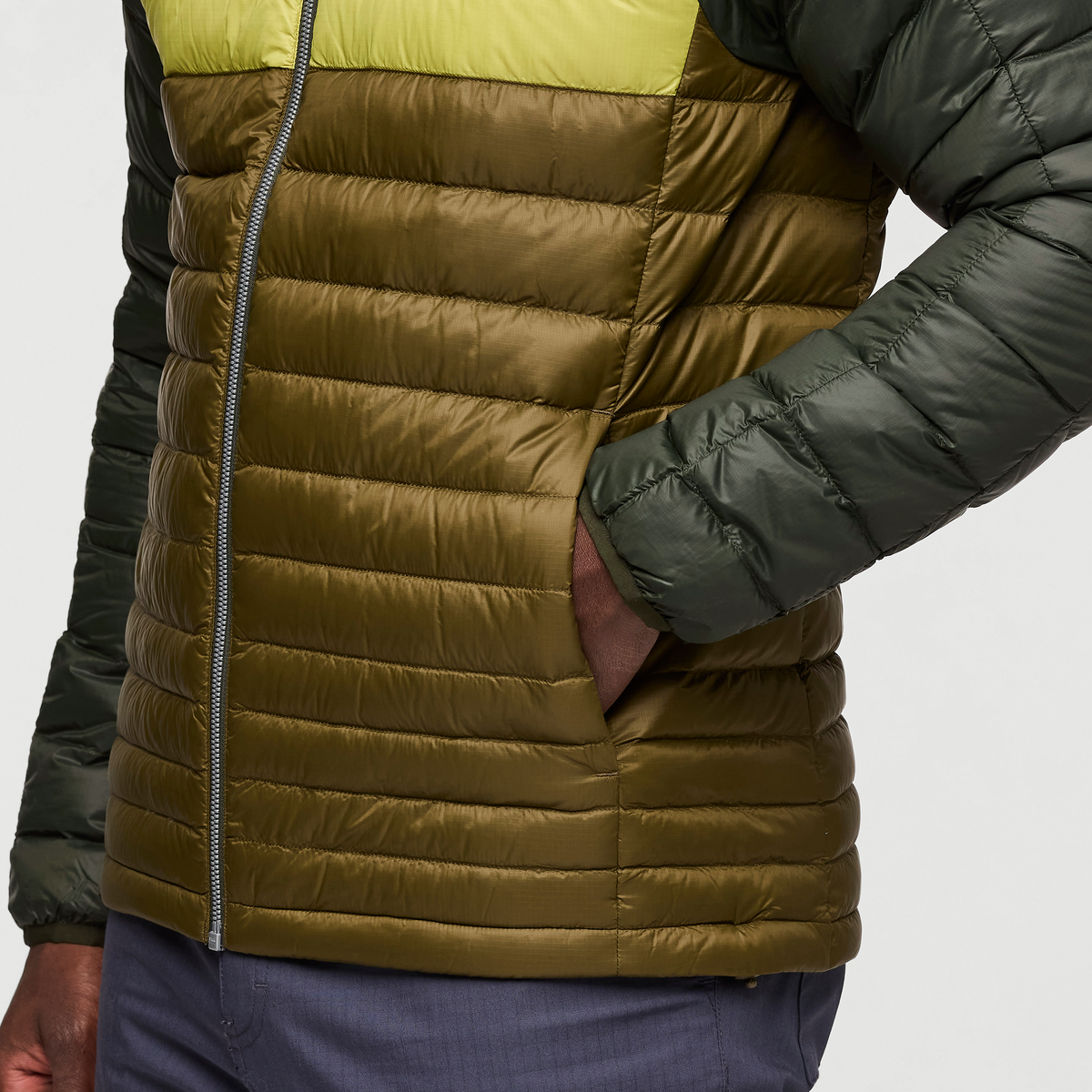 Fuego Hooded Down Jacket - Men's, Woods/Live Oak