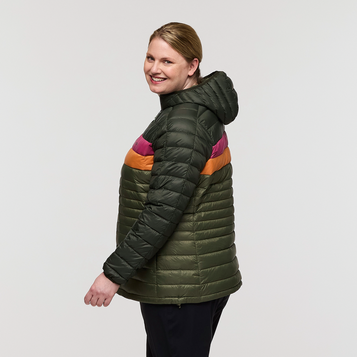 Fuego Down Hooded Jacket - Plus Size - Women's, Woods/Fatigue