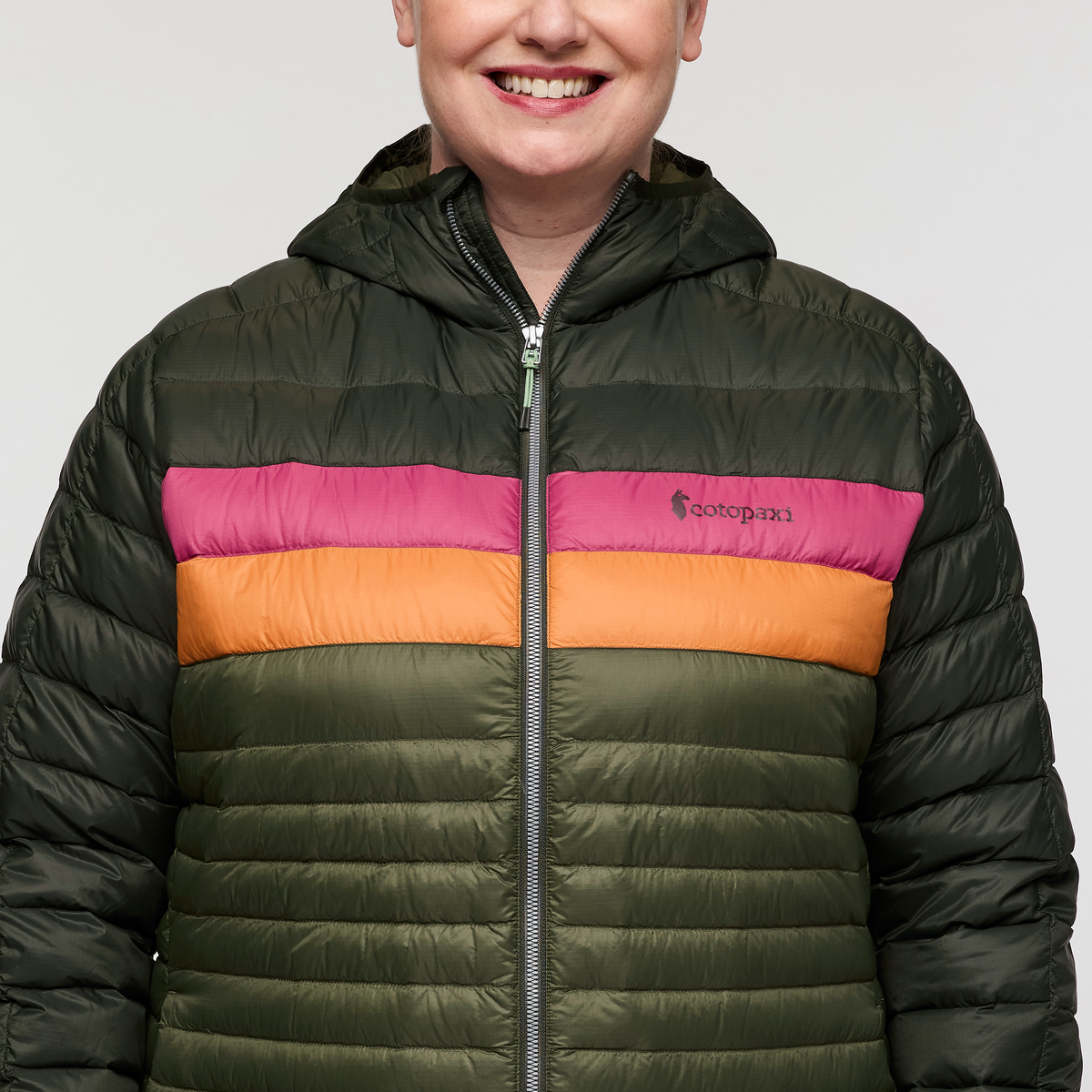 Fuego Down Hooded Jacket - Plus Size - Women's, Woods/Fatigue