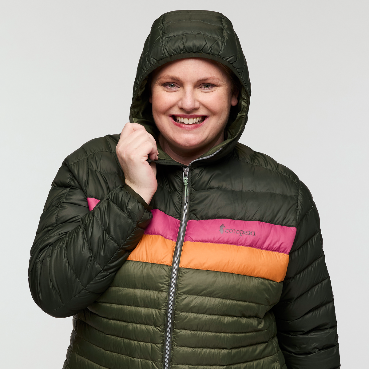 Fuego Down Hooded Jacket - Plus Size - Women's, Woods/Fatigue