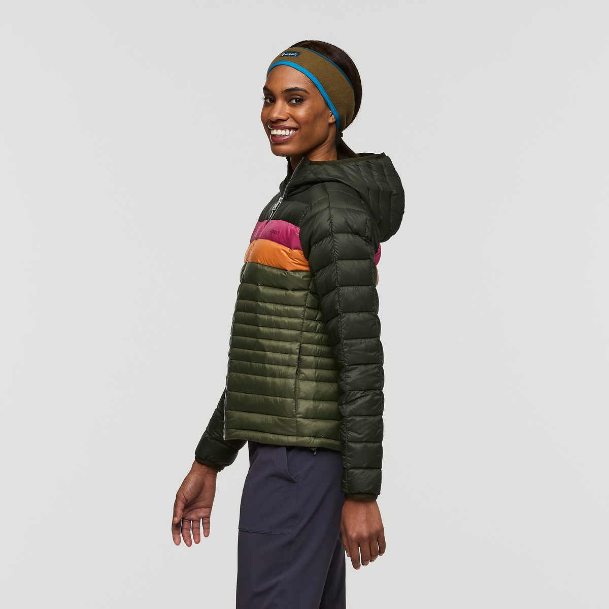 Fuego Down Hooded Jacket - Women's, Woods/Fatigue
