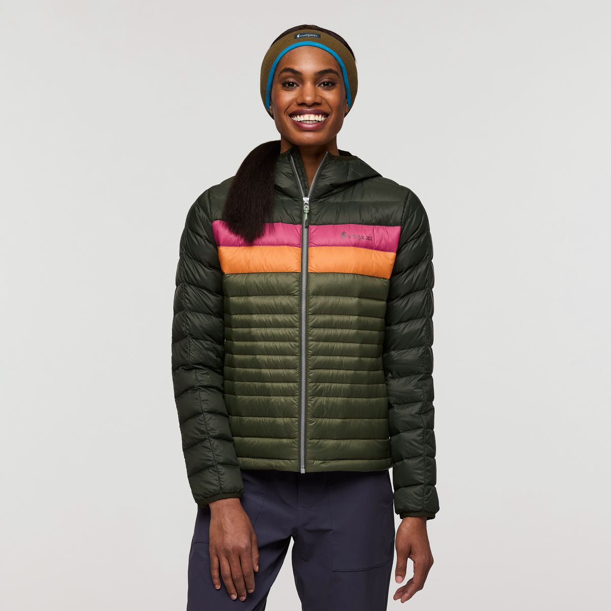 Fuego Down Hooded Jacket - Women's, Woods/Fatigue