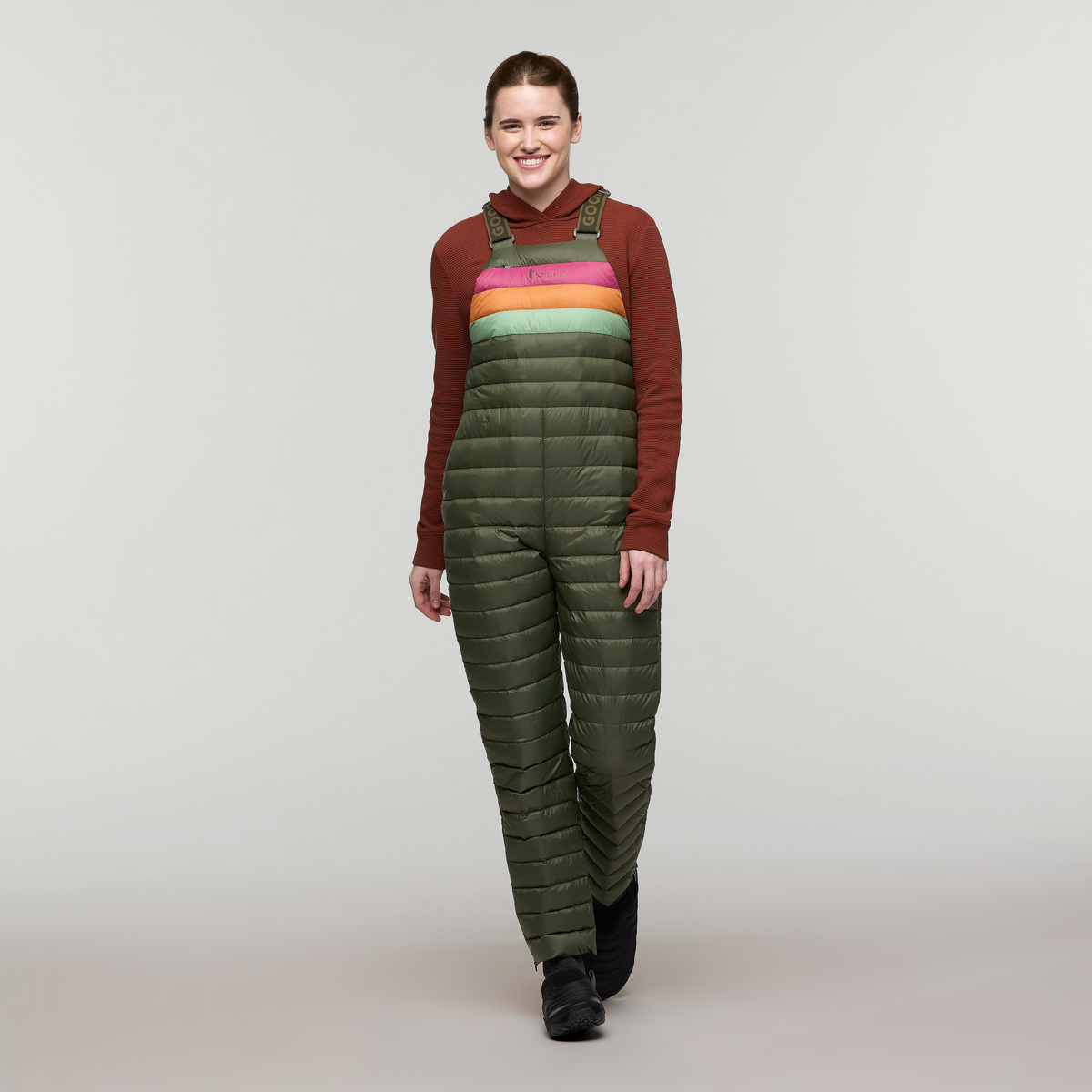 Fuego Down Overall - Women's, Fatigue Stripes