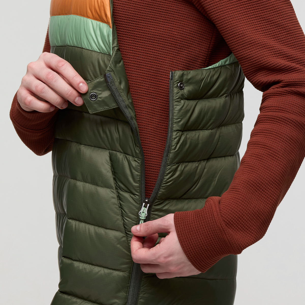 Fuego Down Overall - Women's, Fatigue Stripes