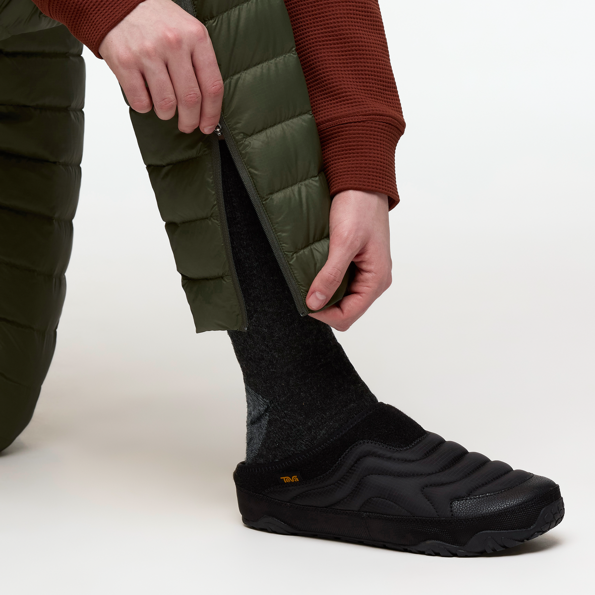 Fuego Down Overall - Women's, Fatigue Stripes