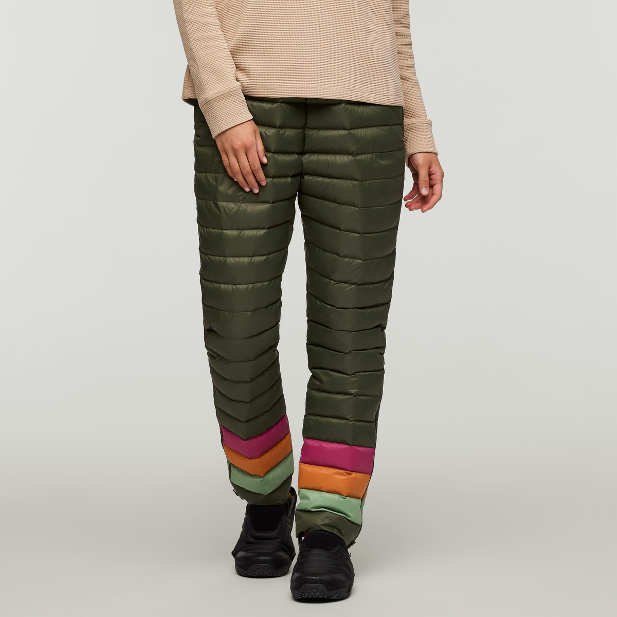 Fuego Down Pant - Women's, Fatigue Stripes