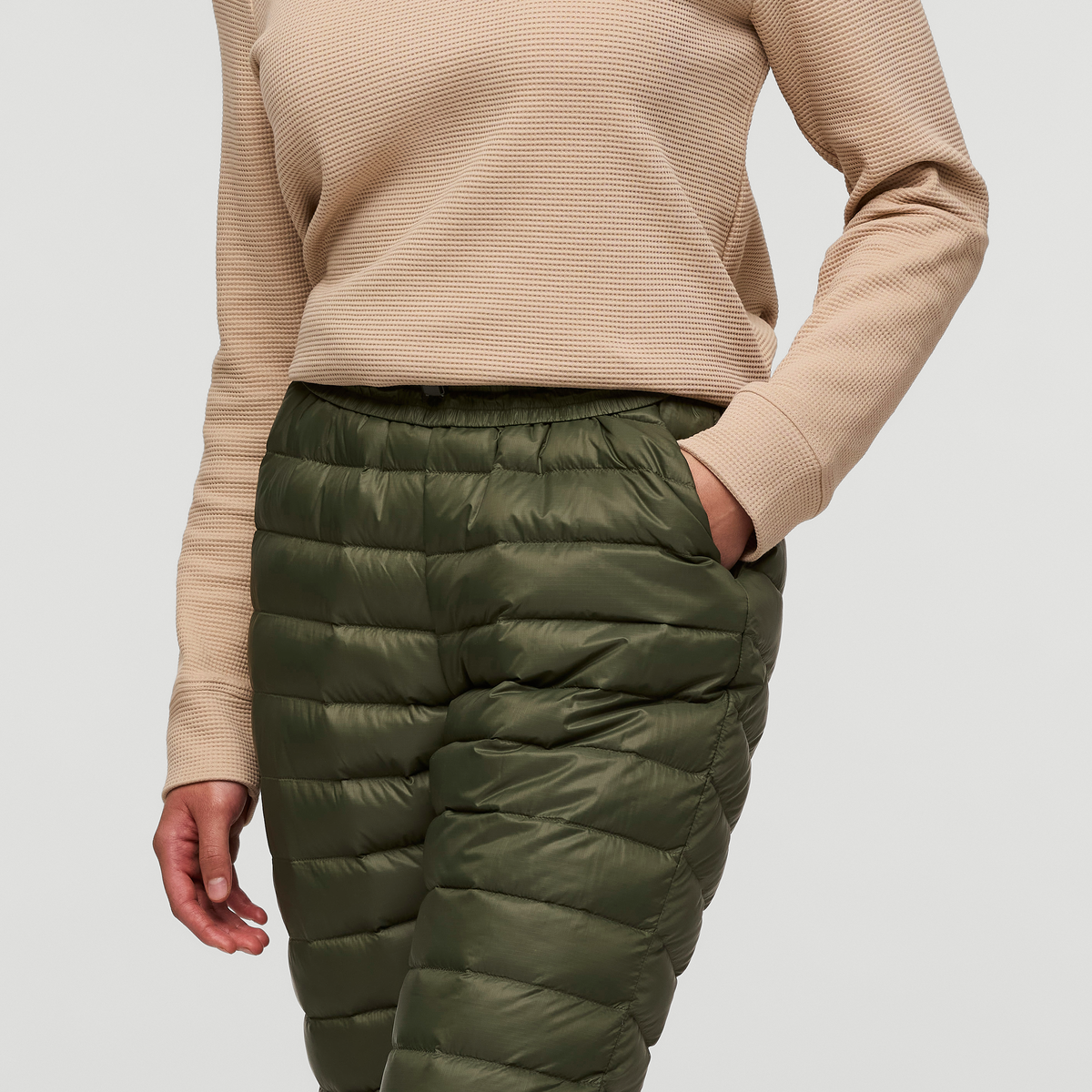 Fuego Down Pant - Women's, Fatigue Stripes