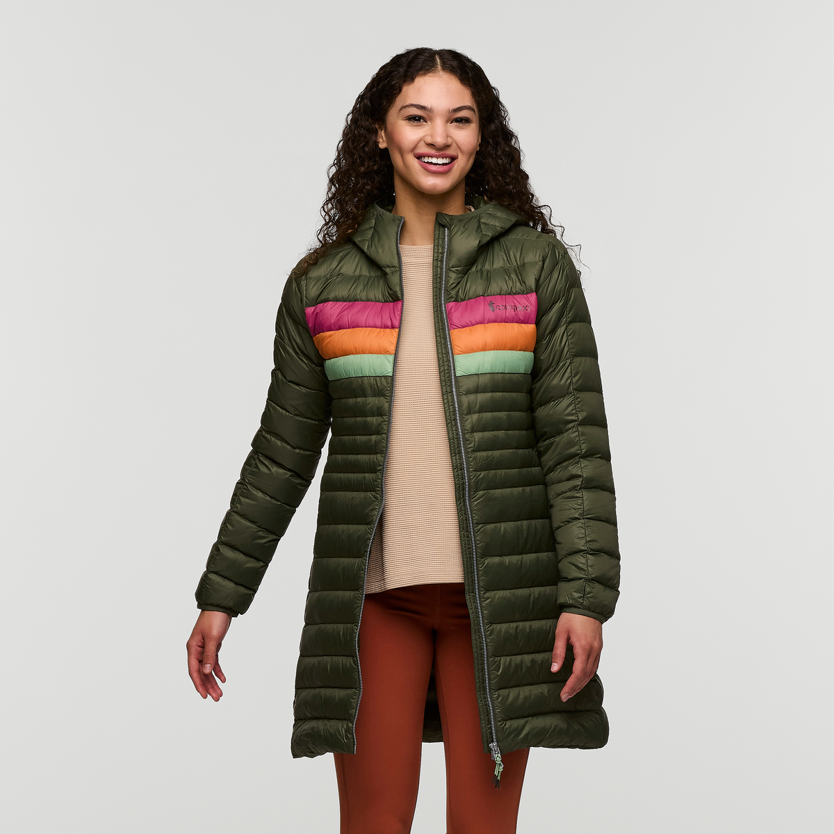 Fuego Down Parka - Women's, Fatigue Stripes