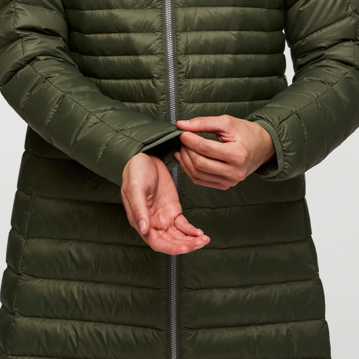 Fuego Down Parka - Women's, Fatigue Stripes