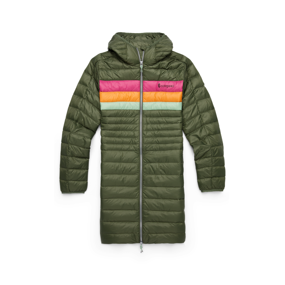 Fuego Down Parka - Women's, Fatigue Stripes