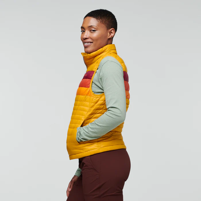 Fuego Down Vest - Women's, Amber Stripes