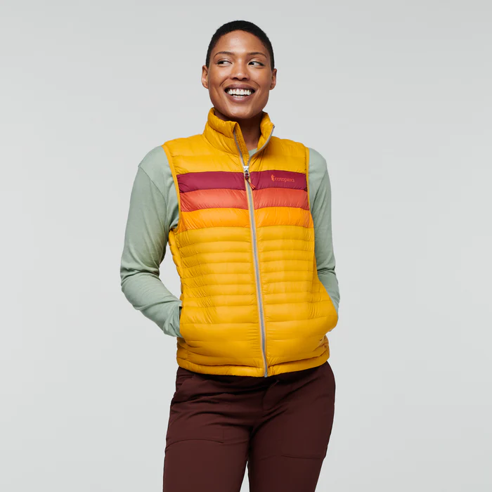 Fuego Down Vest - Women's, Amber Stripes