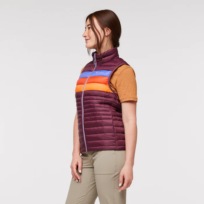 Fuego Down Vest - Women's, Wine Stripes