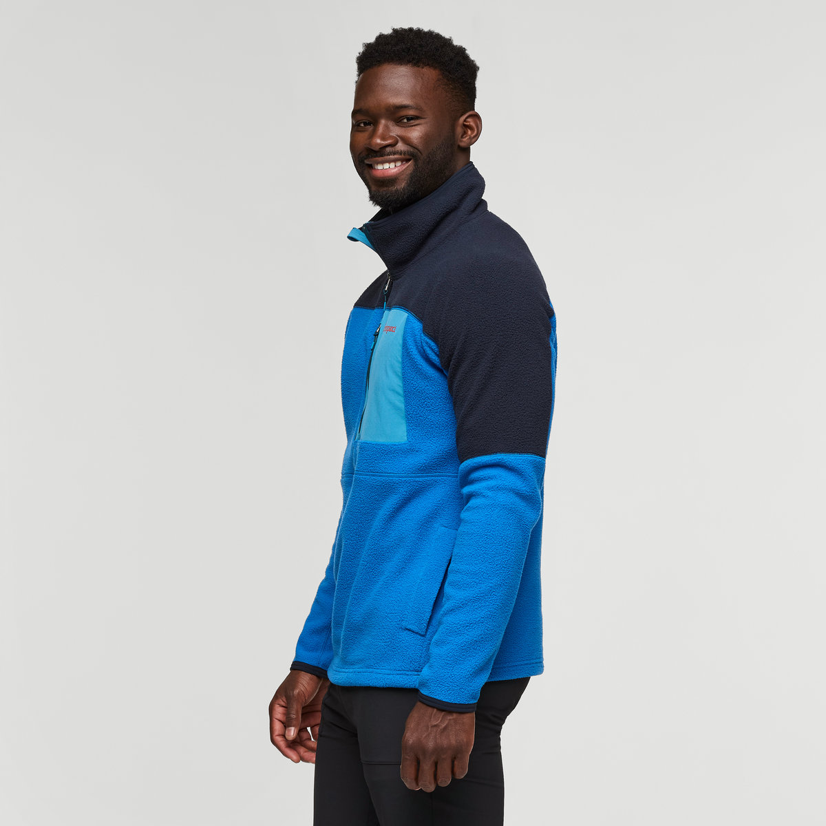 Abrazo Half-Zip Fleece Jacket - Men's, Carbon/Atlantic