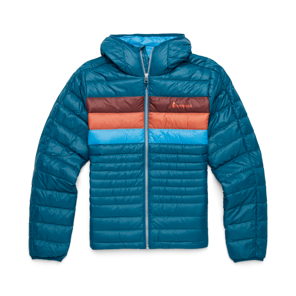 Fuego Down Hooded Jacket - Women's, Abyss Stripes