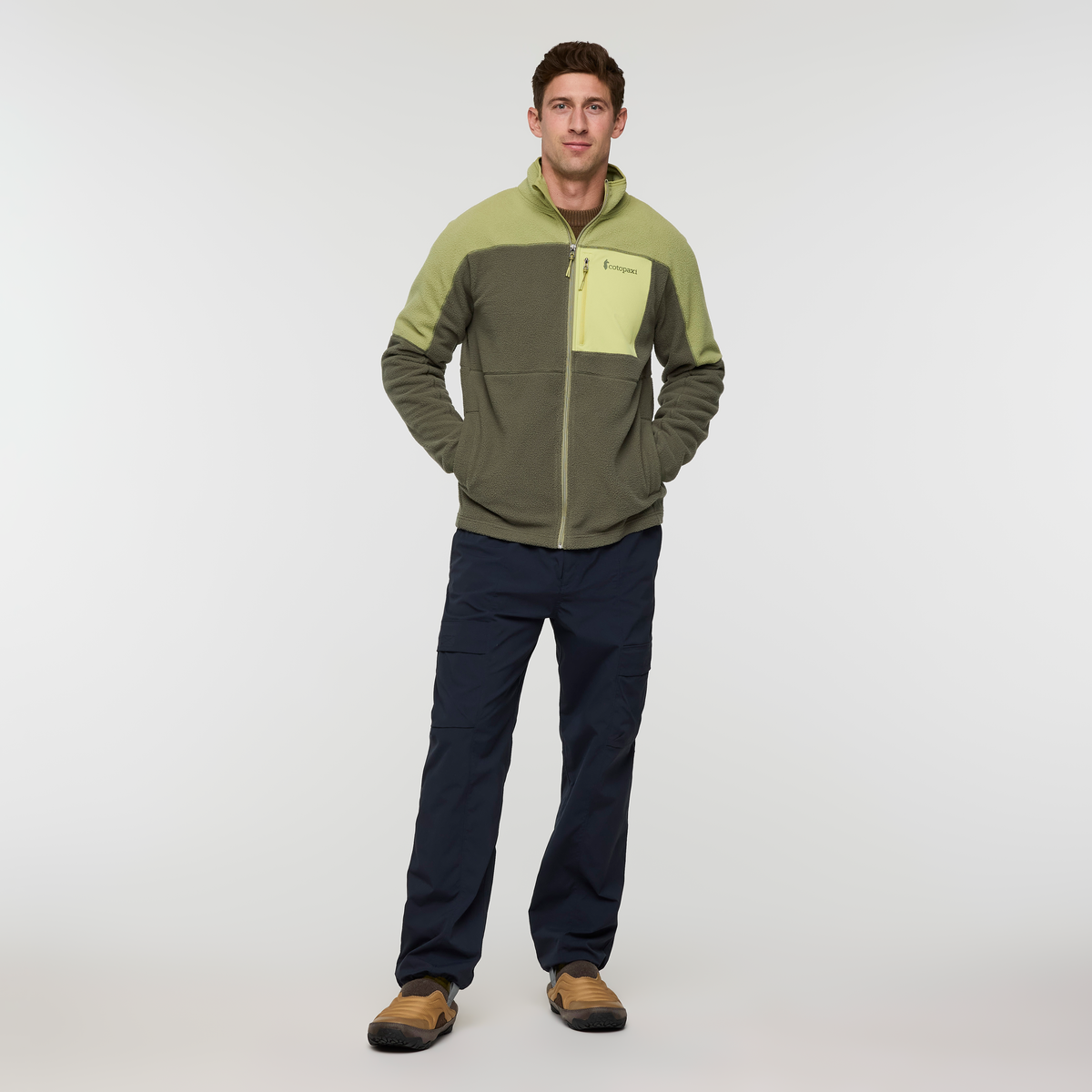 Abrazo Half-Zip Fleece Jacket - Men's, Seed/Fatigue