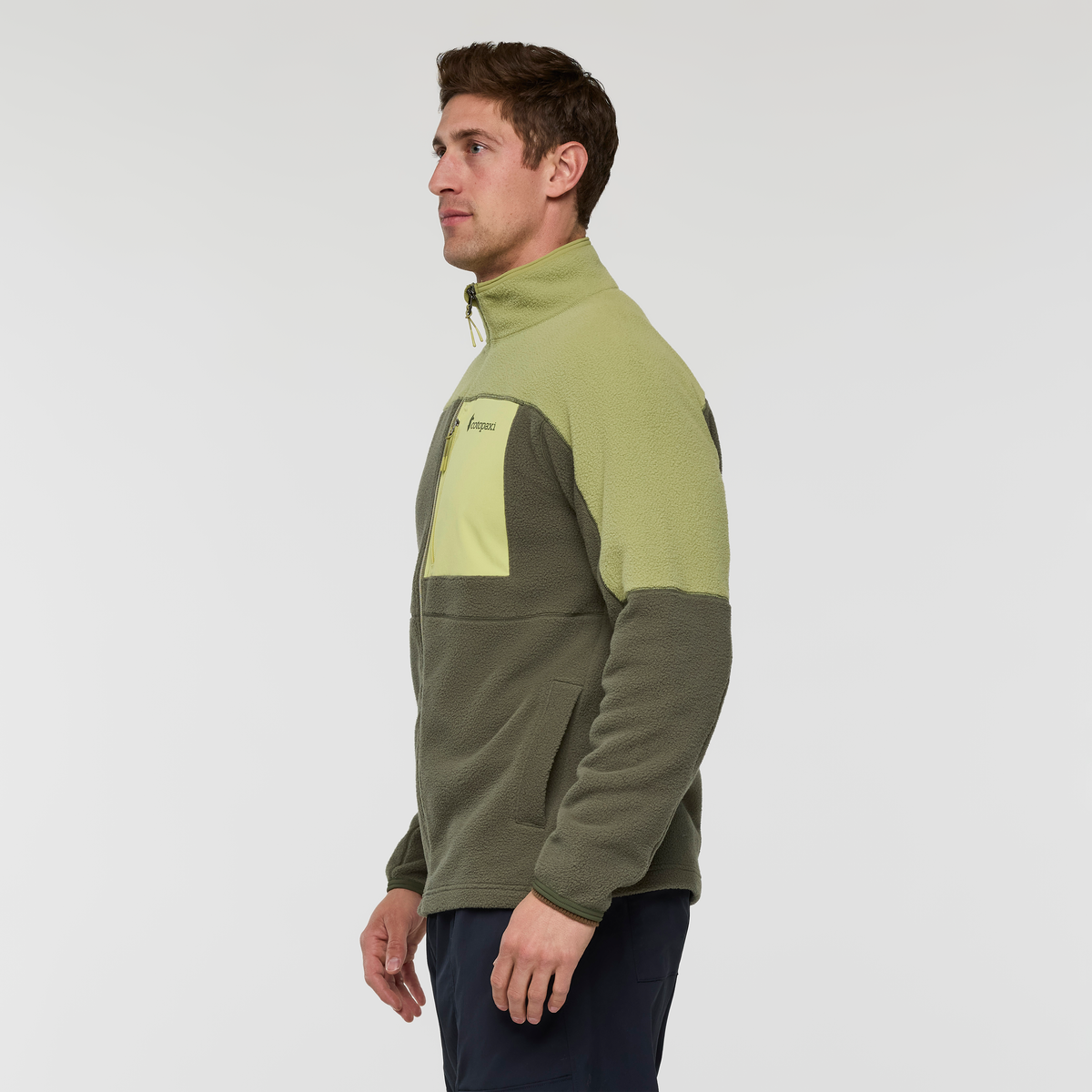 Abrazo Half-Zip Fleece Jacket - Men's, Seed/Fatigue