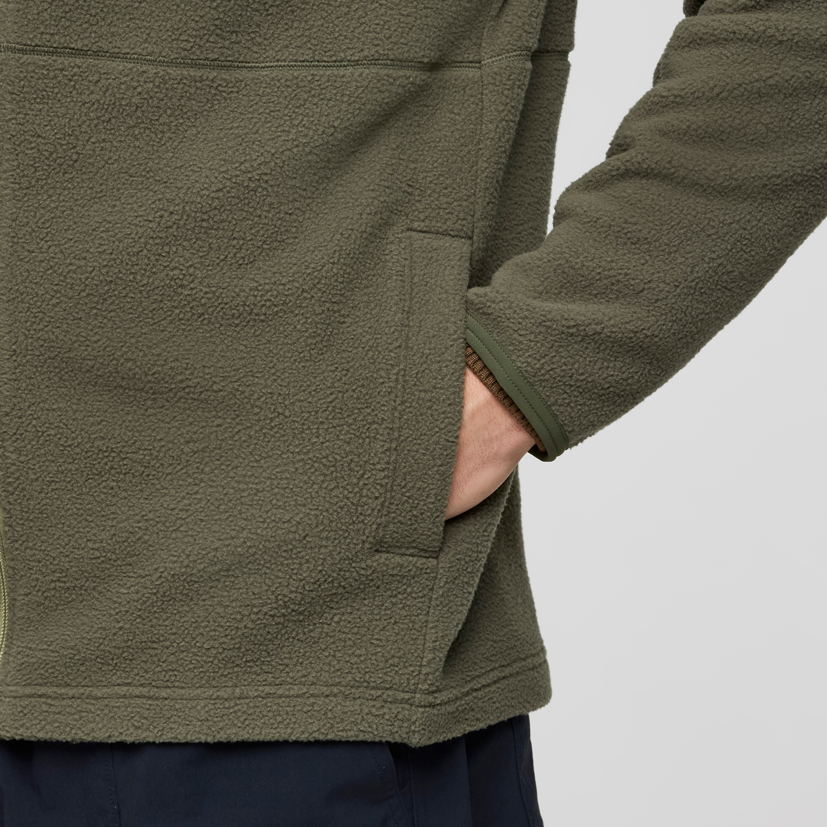 Abrazo Half-Zip Fleece Jacket - Men's, Seed/Fatigue