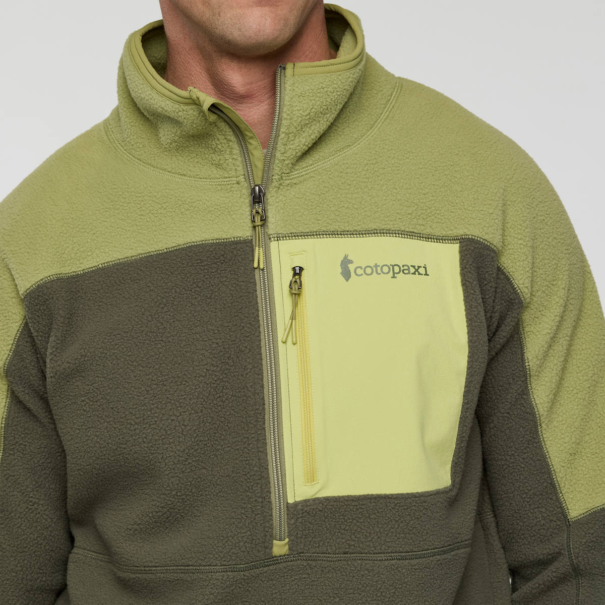 Abrazo Half-Zip Fleece Jacket - Men's, Seed/Fatigue
