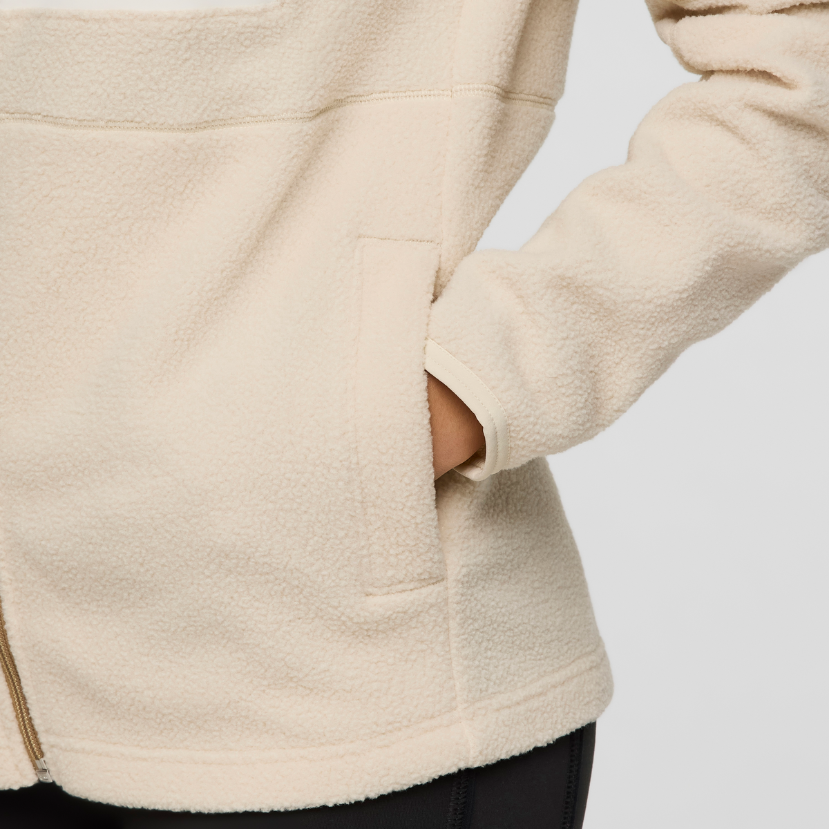 Abrazo Half-Zip Fleece Jacket - Women's, Khaki/Cream