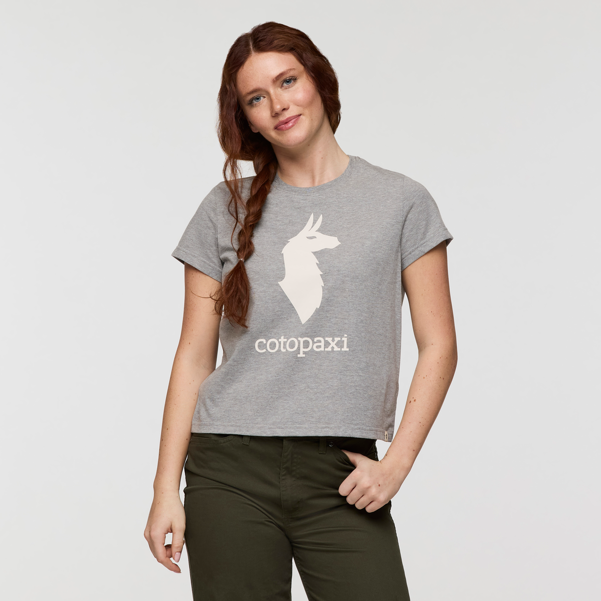 Cotopaxi Llama T-Shirt - Women's, Heather Grey
