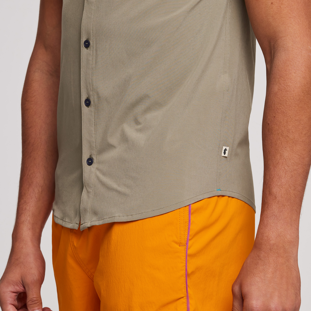 Cambio Button Up Shirt - Solid Men's, Stone