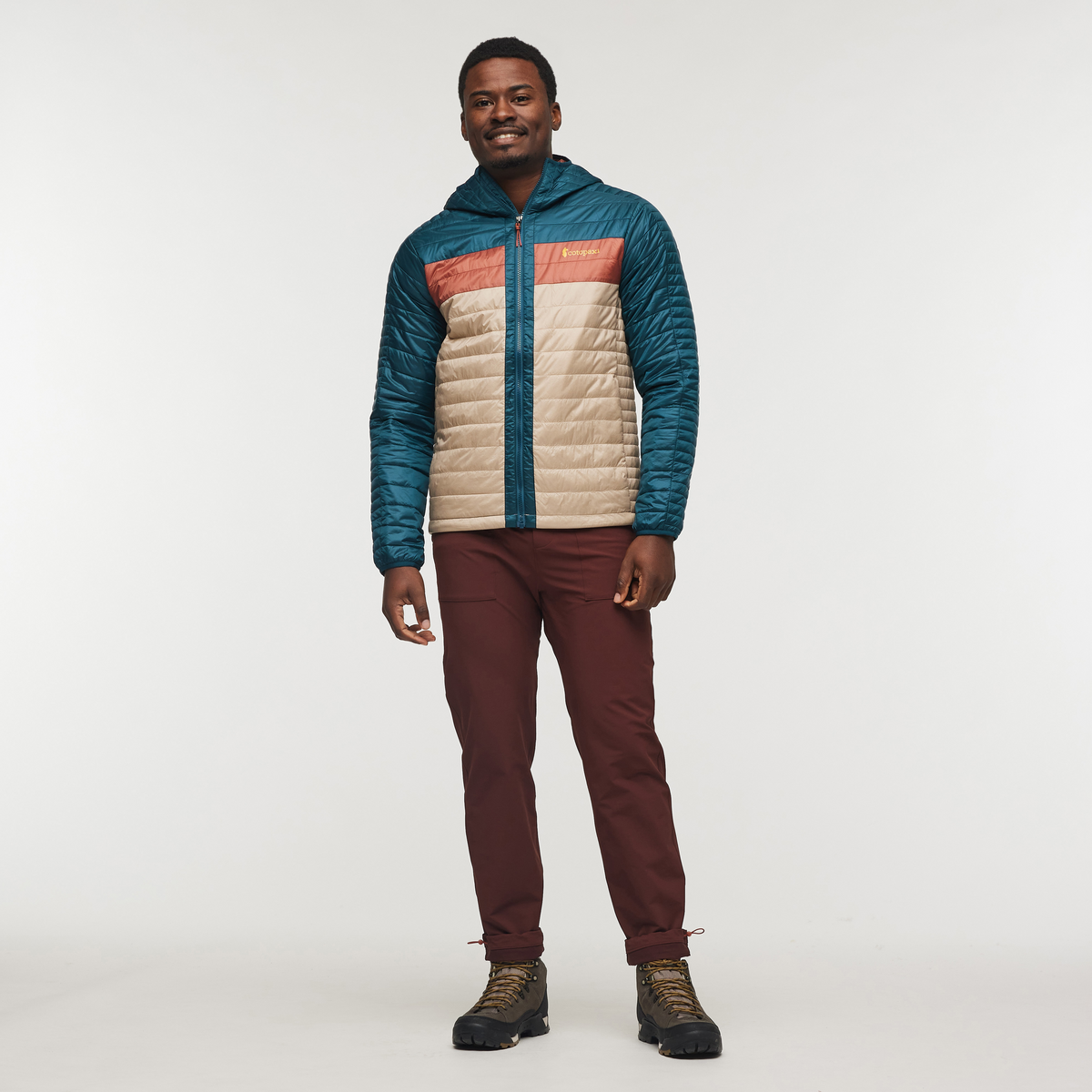 Capa Insulated Hooded Jacket - Men's, Abyss and Oatmeal