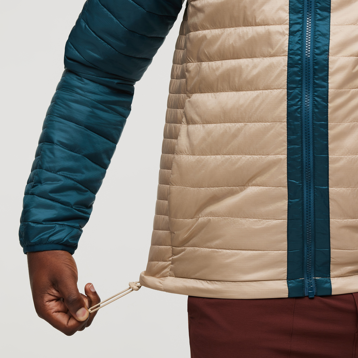 Capa Insulated Hooded Jacket - Men's, Abyss and Oatmeal