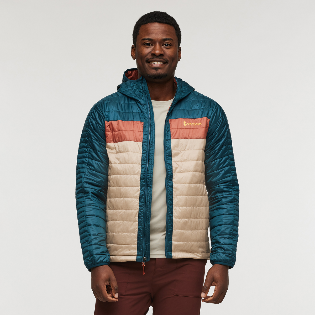 Capa Insulated Hooded Jacket - Men's, Abyss and Oatmeal