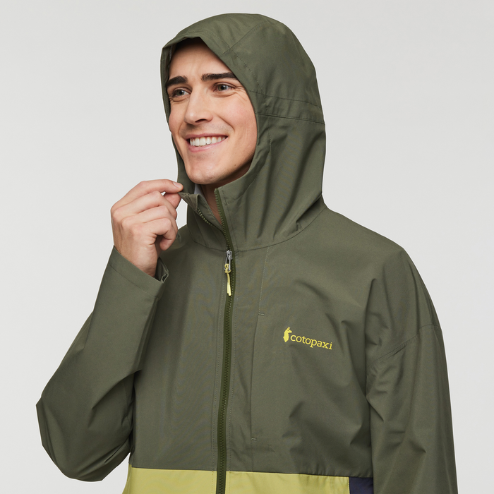 Cielo Rain Jacket - Men's, Fatigue/Lemongrass