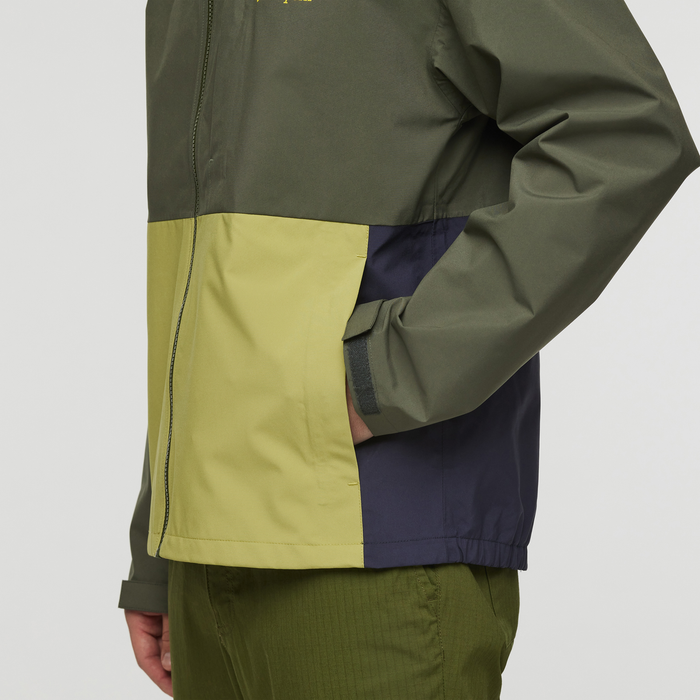 Cielo Rain Jacket - Men's, Fatigue/Lemongrass