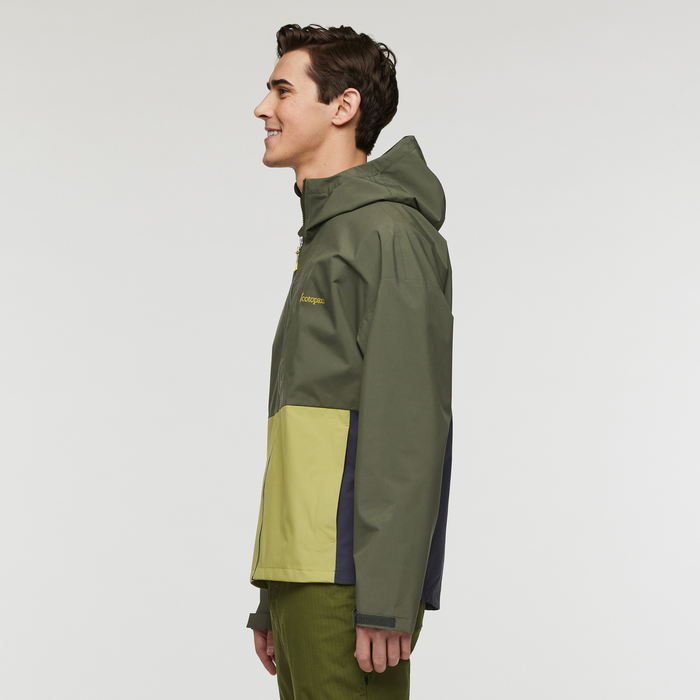 Cielo Rain Jacket - Men's, Fatigue/Lemongrass