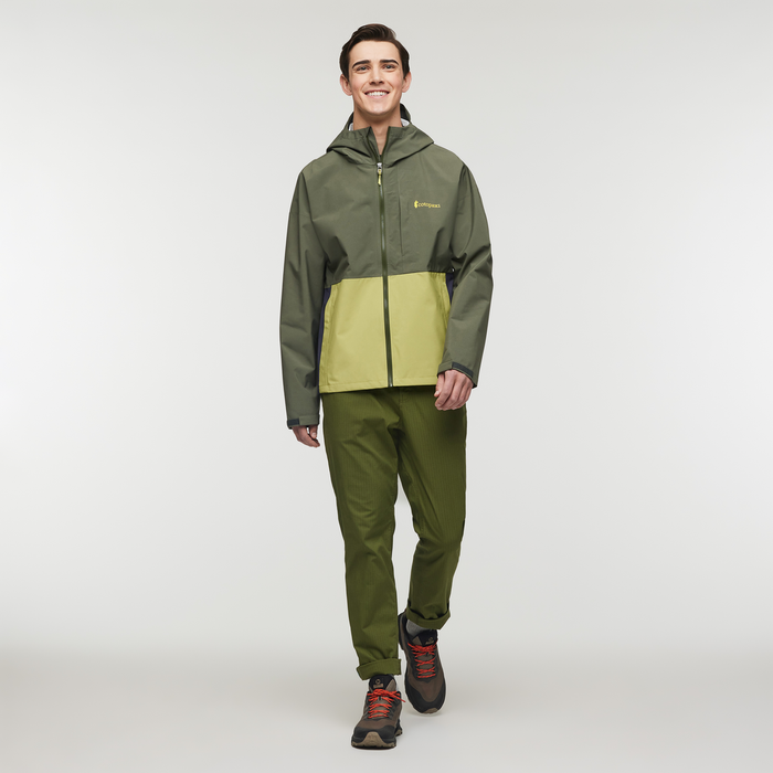 Cielo Rain Jacket - Men's, Fatigue/Lemongrass