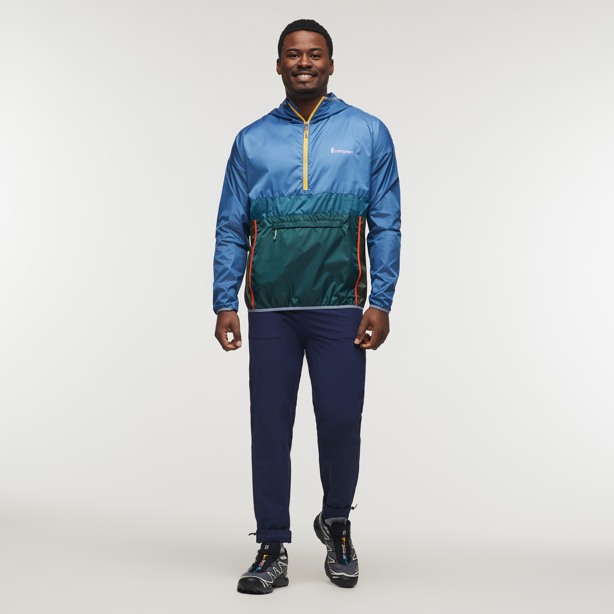 Teca Windbreaker Half-Zip - Men's, Riverbend