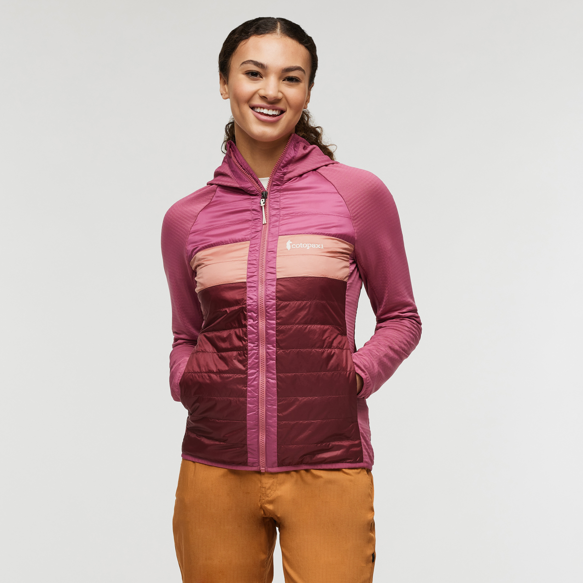 Capa Hybrid Insulated Hooded Jacket - Women's, Sangria and Burgundy