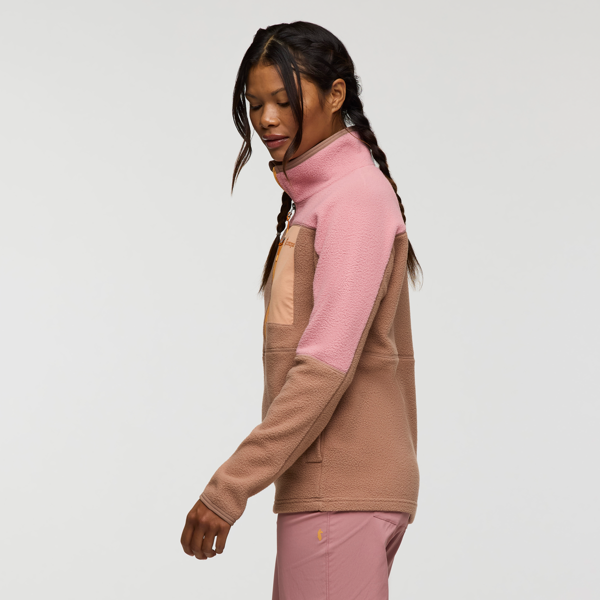 Abrazo Half-Zip Fleece Jacket - Women's, Rose/Reishi