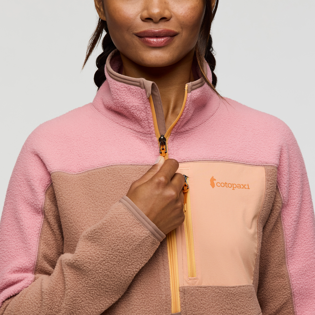 Abrazo Half-Zip Fleece Jacket - Women's, Rose/Reishi