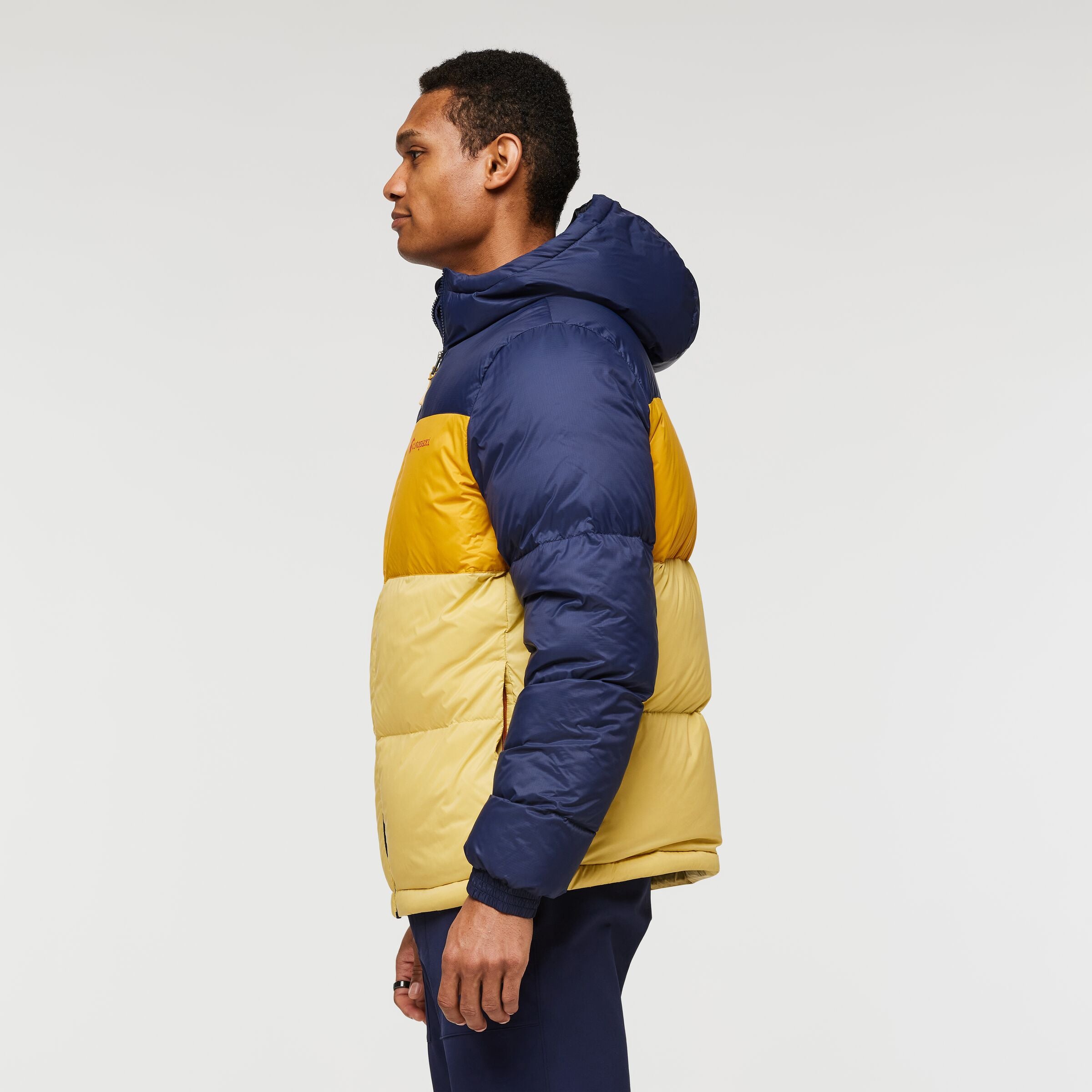 Solazo Down Hooded Jacket - Men's, Maritime/Amber