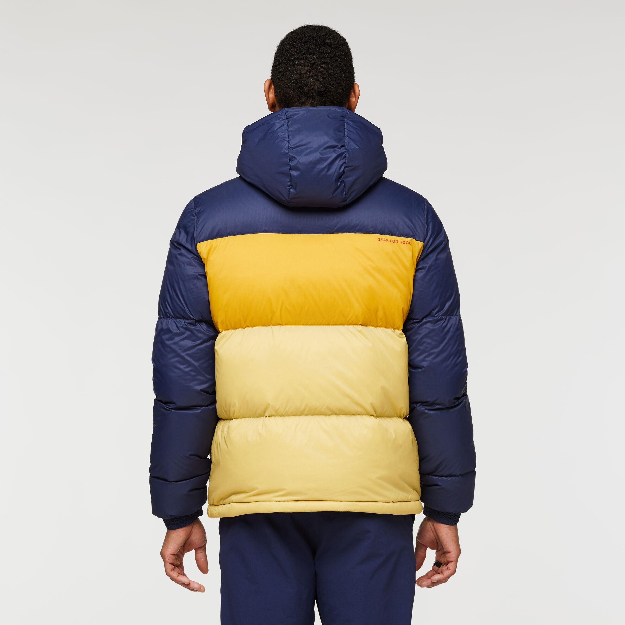 Solazo Down Hooded Jacket - Men's, Maritime/Amber