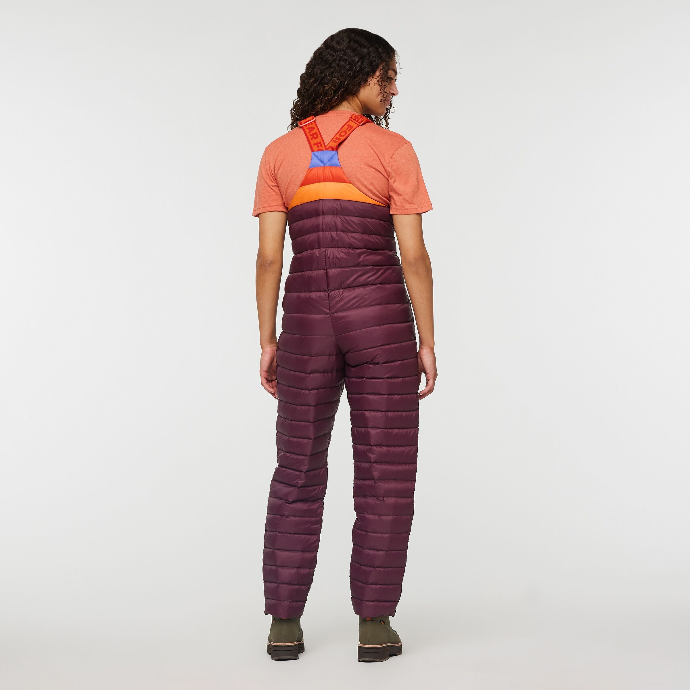 Fuego Down Overall - Women's, Wine Stripes