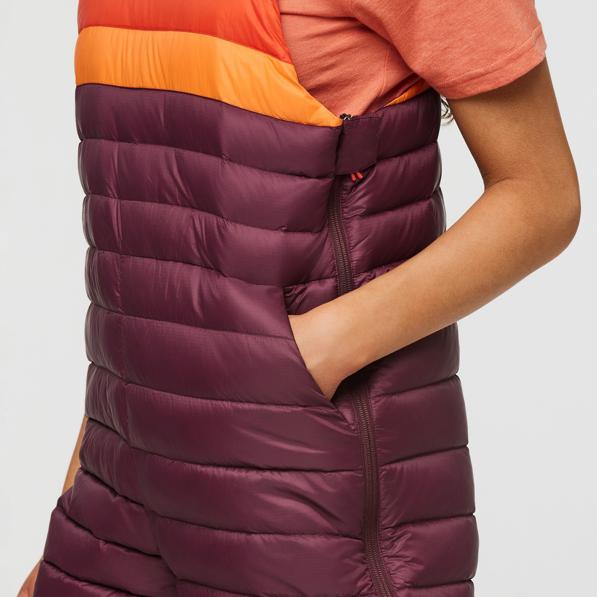 Fuego Down Overall - Women's, Wine Stripes