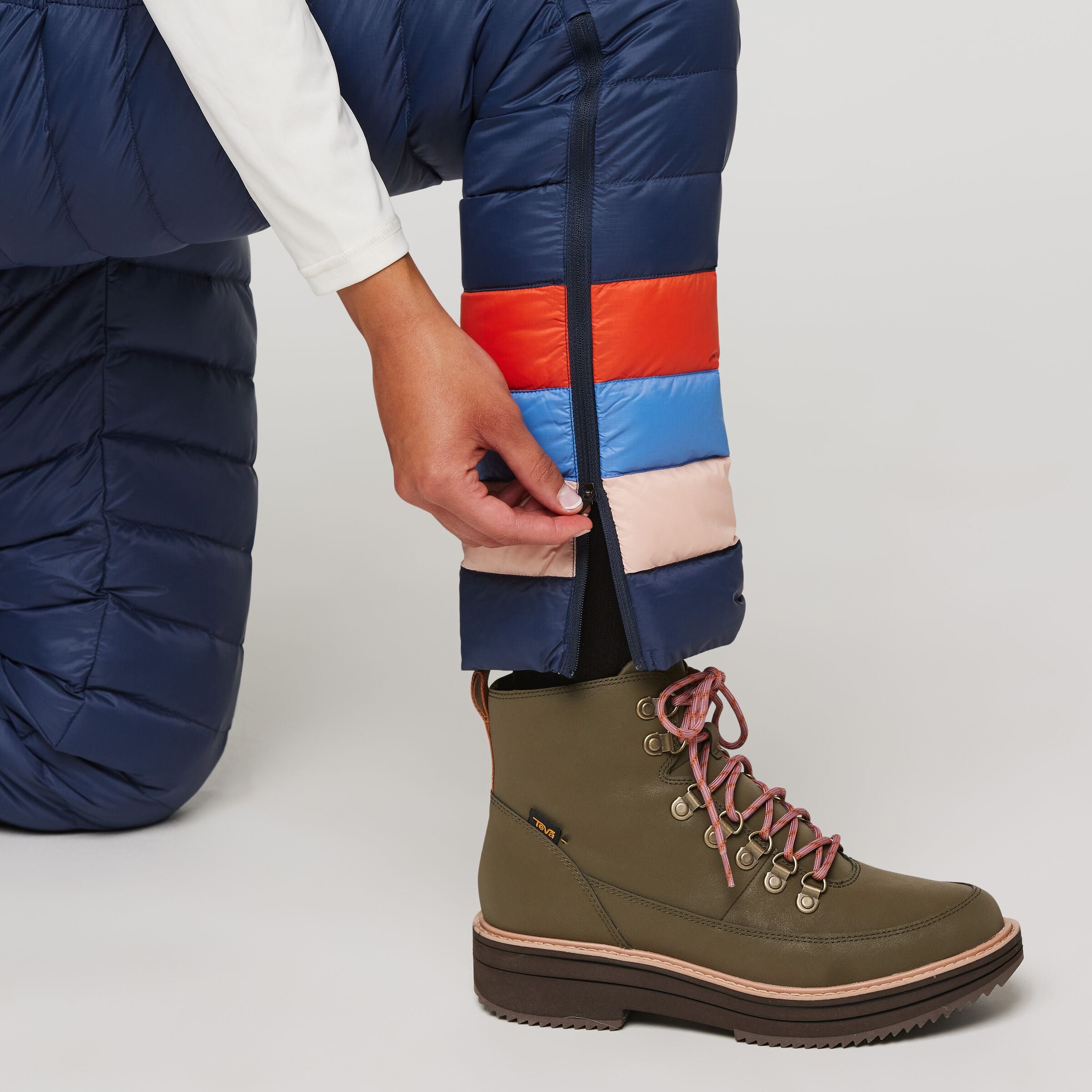 Fuego Down Pant - Women's, Ink Stripes