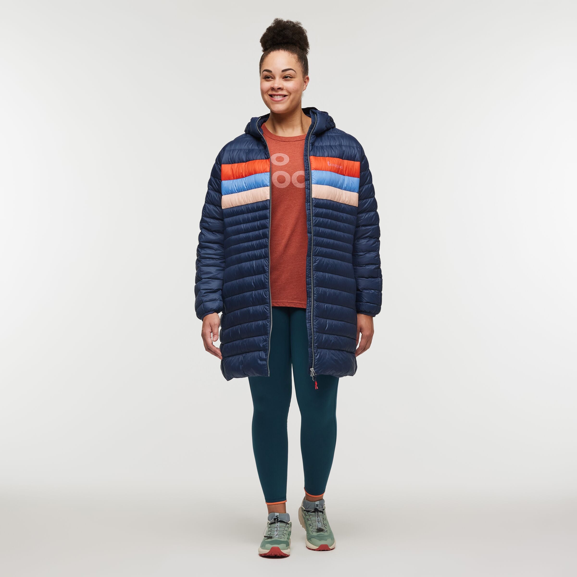 Fuego Down Parka - Women's, Ink Stripes