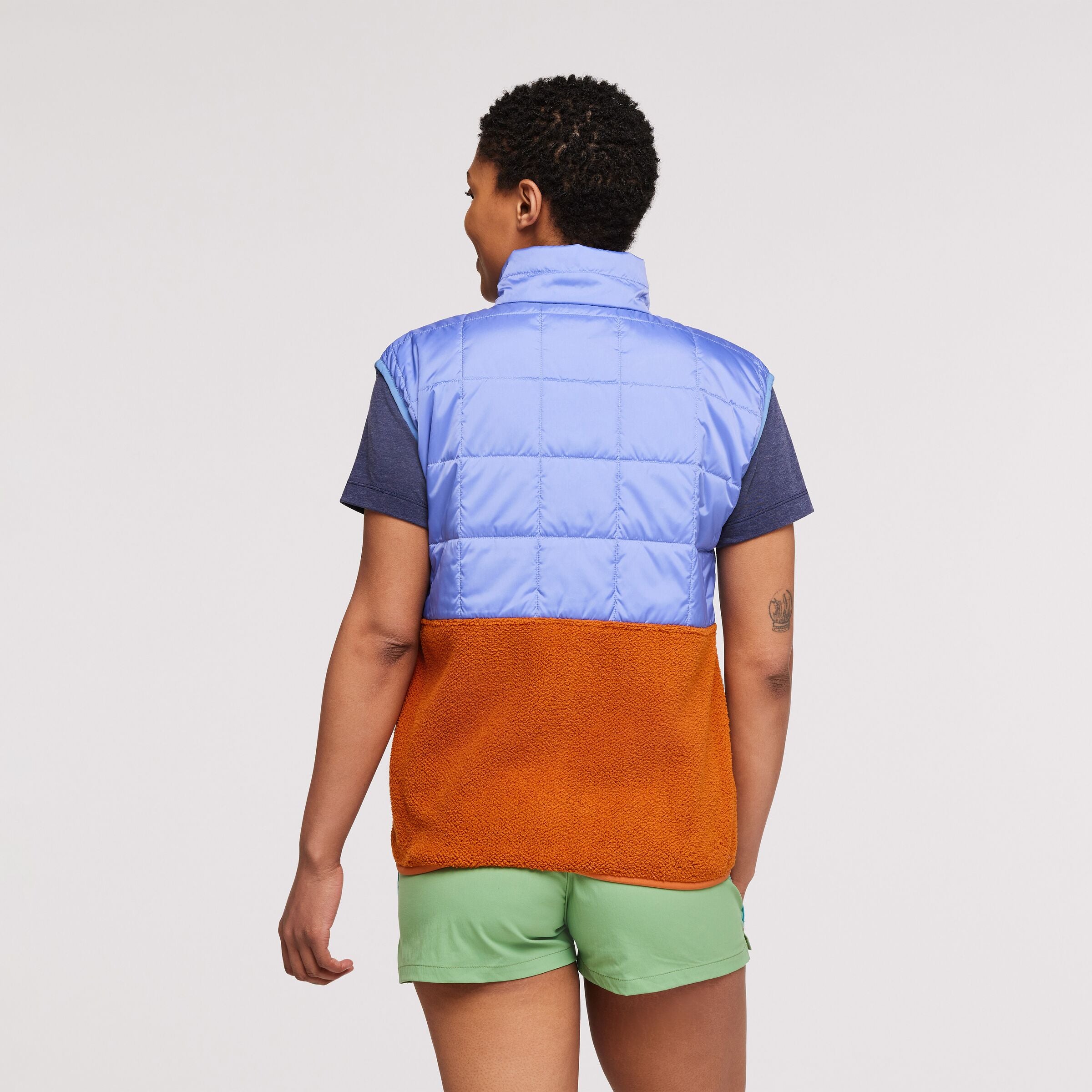 Trico Hybrid Vest - Women's, Lupine & Mezcal, Model Callie
