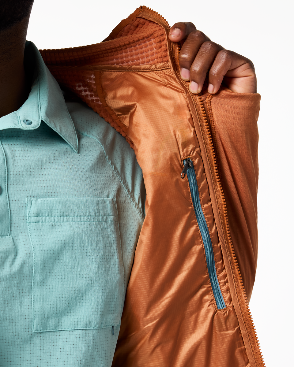 Capa Hybrid Insulated Hooded Jacket-Mens