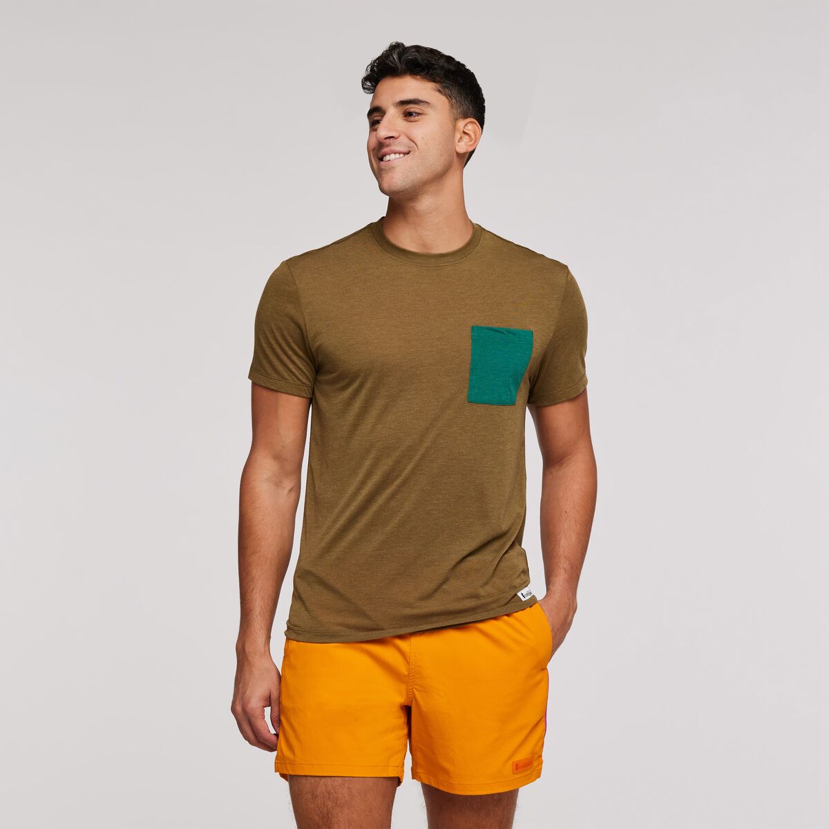 Paseo Travel Pocket T-Shirt - Men's, Oak