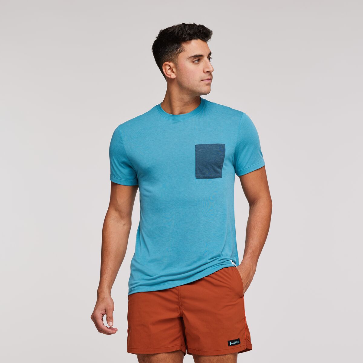 Paseo Travel Pocket T-Shirt - Men's, Poolside