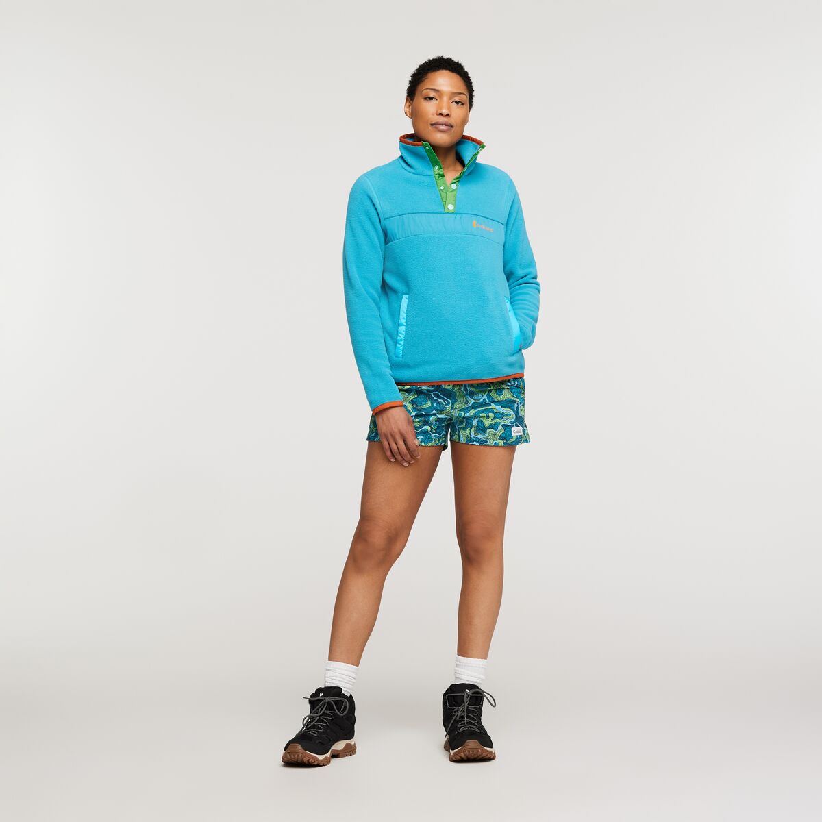 Teca Fleece Pullover - Recycled - Women's, Water Slide